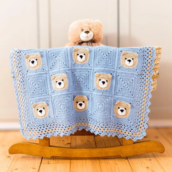 Easy Crochet Pattern Teddy Bear Blanket - Image 3